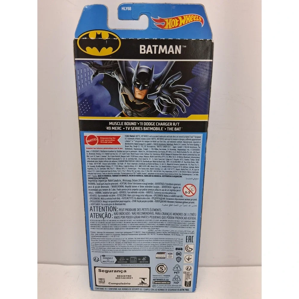 Hot Wheels Batman 5-Pack HLY68 DC Comics Batmobile Dodge Charger 49 Merc The Bat